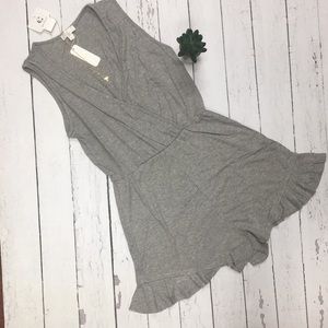 Grey romper with Phoenix necklace